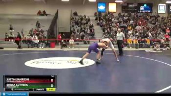 141 lbs Quarterfinal - Brock Luthens, Minnesota St. vs Justin Sampson, Southwest Minn. St.