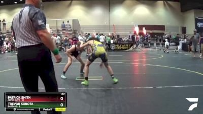 130 lbs Round 1 (4 Team) - Patrick Smith, Alpha Elite vs Trevor Sobota, BadBass