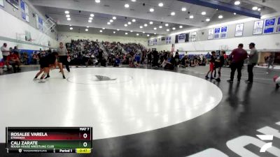 115-124 lbs Cons. Round 1 - Cali Zarate, Rough House Wrestling Club vs Rosalee Varela, Etiwanda