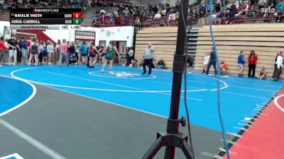 130 lbs Quarterfinal - Natalie Vaeth, Southport Wrestling Club vs Jorja Carroll, Greenwood Community High Schoo