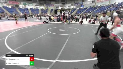 130 lbs Rr Rnd 2 - Noah Weyers, Slvwc vs Kyan Martinez, Fort Lupton Wrestling