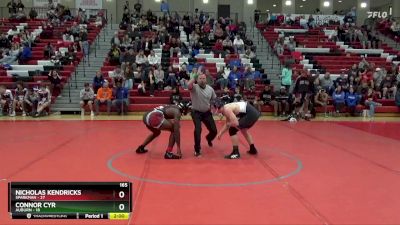 165 lbs Round 2 (16 Team) - Nicholas Kendricks, Sparkman vs Connor Cyr, Auburn