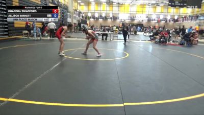 115 lbs 3rd Place Match - Allison Birkett, Iowa vs Phaedra Swafford