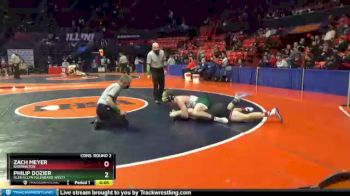 3 lbs Cons. Round 2 - Philip Dozier, Glen Ellyn (Glenbard West) vs Zach Meyer, Barrington