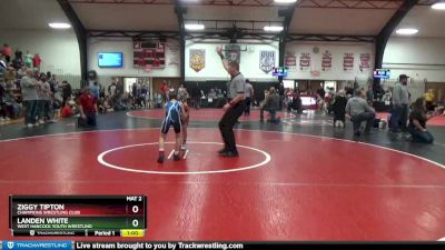 4 lbs Cons. Round 1 - Ziggy Tipton, Champions Wrestling Club vs Landen White, West Hancock Youth Wrestling