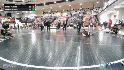 80 lbs Rr Rnd 4 - Breea Florez, HURRICANE WRESTLING ACADEMY vs Parker Hobbs, Salina Wrestling Club