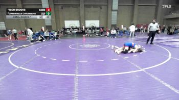 105 lbs Cons. Round 7 - Ambrielle Chambers, Sand Springs vs Nico Brooks, Hillsboro