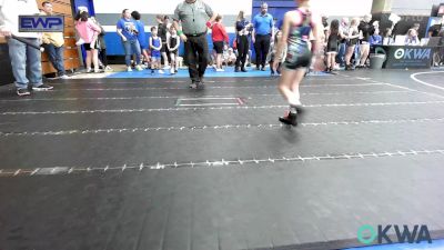 46 lbs Rr Rnd 3 - Paizlee Gomez, Harrah Little League Wrestling vs Antonio Gonzales, Standfast