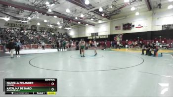 125 lbs Semifinal - Katalina De Haro, Riverside Poly vs Isabella Belanger, Sultana