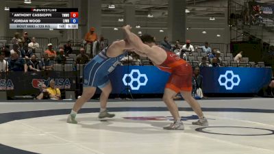 125 kg Cons. Sub-semis - Anthony Cassioppi, Titan Mercury Wrestling Club (TMWC) vs Jordan Wood, Lehigh Valley Wrestling RTC