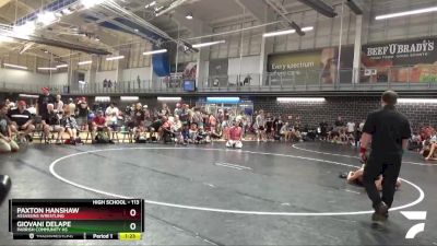 113 lbs Quarterfinal - Paxton Hanshaw, Assassins Wrestling vs Giovani Delape, Parrish Community HS