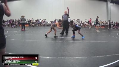 80 lbs Round 2 (8 Team) - Lincoln Keaton, Missouri Outlaws vs Kingston Hamilton, Gotcha