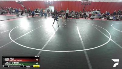83 lbs Cons. Semi - Jack Falk, Askren Wrestling Academy vs Logan Cherry, First There Training Facility