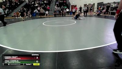 113 lbs Semifinal - Cason Craft, Threestyle Of Oklahoma vs Cole Caniglia, MWC Wrestling Academy