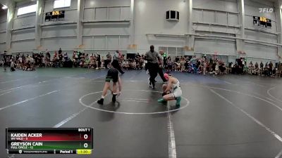 84 lbs Round 1 (8 Team) - Kaiden Acker, WV Wild vs Greyson Cain, Full Circle