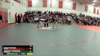 130 lbs Cons. Round 2 - Ashley Fether, Tuslaw vs Berkeley Craddock, Cloverleaf