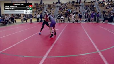 165 lbs Cons. Round 3 - Brady Brewick, UW-Eau Claire vs Isaac Barba, Joliet Junior College