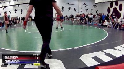 207 lbs Quarterfinal - Alyssa Favara, Lock Haven University vs Ella Andrew, Brock University