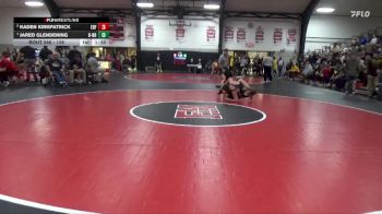 138 lbs Quarterfinal - Jared Glendening, Burlington Notre Dame vs Kaden Kirkpatrick, Eddyville-Blakesburg-Fremont