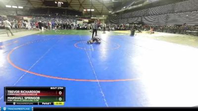 102 lbs Quarterfinal - Marshall Springob, Port Angeles Wrestling Club vs Trevor Richardson, FordDynastyWrestlingClub