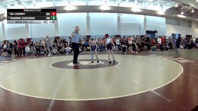 70 lbs Champ. Round 1 - Eli Looney, Grundy Wrestling Club vs Gabriel Custodio, Nova WC
