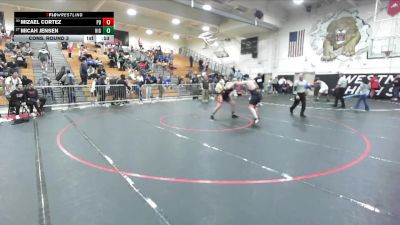 215 lbs Cons. Round 3 - Mizael Cortez, Palm Desert vs Micah Jensen, Highland