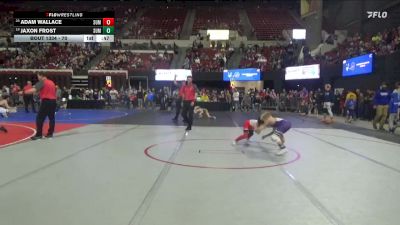 70 lbs 3rd Place Match - Adam Wallace, Team Real Life vs Jaxon Frost, Terry Wrestling CLub