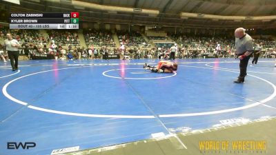 105 lbs Round Of 32 - Colton Zabinski, Backyard Brawlers North vs Kyler Brown, Pittsburg Wrestling Club