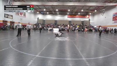 120 lbs Semifinal - Brandon Bickerton, Highland vs Mason Haines, Dundee