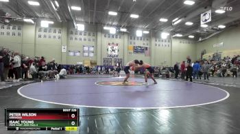 190 lbs Champ. Round 2 - Isaac Young, Pope Saint John Paul II vs Peter Wilson, Kirkwood