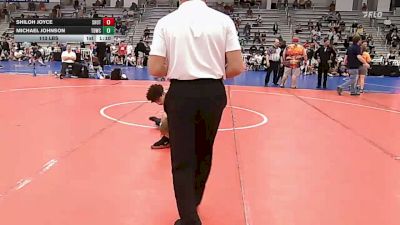 113 lbs Round Of 16 - Shiloh Joyce, Team Shutt Rioux - HSB vs Michael Johnson, TDWC Maniacs Blue - HSB