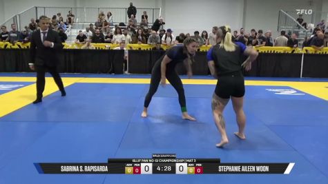 Stephanie Aileen Woon vs Sabrina S. Rapisarda 2026 Pan IBJJF Jiu-Jitsu No-Gi Championship