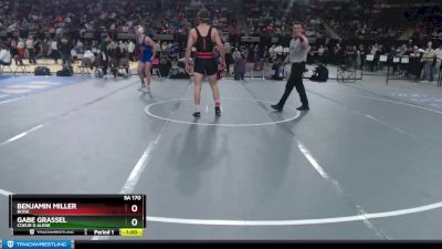 5A 170 lbs Cons. Round 2 - Benjamin Miller, Boise vs Gabe Grassel, Coeur D Alene