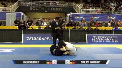 Charlotte Anna M Hintz vs Layla Jewel Bowles 2026 Pan Kids Jiu-Jitsu IBJJF Championship