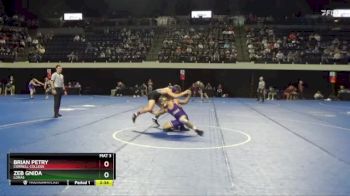 174 lbs Champ. Round 2 - Brian Petry, Cornell College vs Zeb Gnida, Loras