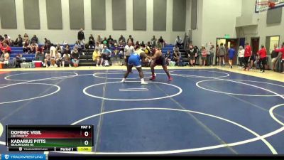 285 lbs Champ. Round 2 - Dominic Vigil, Lee County vs Kadarius Pitts, Beauregard HS