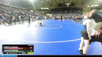 86 lbs Cons. Round 4 - Timothy Gravina, Thunder Mountain Wrestling Club vs Trenton Marler, White River Hornets Wrestling Club