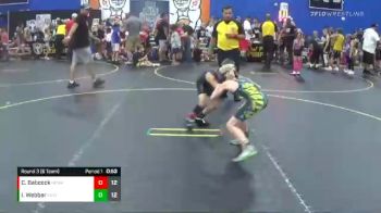 56 lbs Round 3 (6 Team) - Calvin Babcock, No Escape Wrestling Academy vs Ian Webber, The Funky Singlets Teal