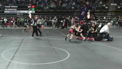 80 lbs Round Of 32 - Logan Thomas, Wrecking Crew Wrestling Academy vs Sid Saracusa, F.l.o.w.