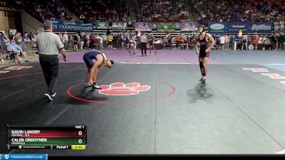 D 1 190 lbs Champ. Round 2 - Caleb Ordoyner, Hahnville vs Gavin Landry, Central - B.R.