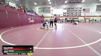 190 lbs Quarterfinal - Eva Moore, LAWSON vs Julia Frank, CENTER