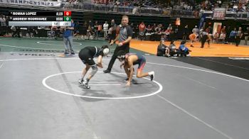 6A 106 lbs Cons. Round 1 - Andrew Rodriguez, Houston Westside vs Roman Lopez, Allen