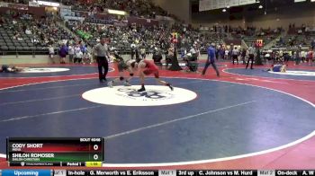 4A 132 lbs Cons. Round 1 - Shiloh Romoser, Shiloh Christian vs Cody Short, Mena