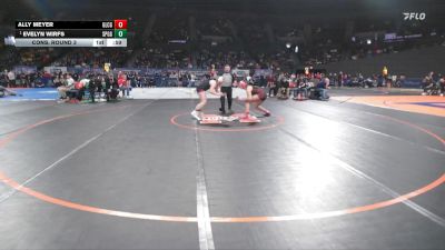6A/5A Girls 170 Cons. Round 3 - Ally Meyer, Glencoe Girls vs Evelyn Wirfs, Sprague Girls