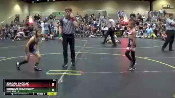 65 lbs Round 1 (6 Team) - Brogan Beardsley, SWAT Gold vs Jordan Skodak, Backyard Brawlers