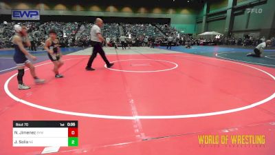 70 lbs Consi Of 8 #2 - Navian Jimenez, Shafter Youth Wrestling vs Julian Solis, Nevada Elite