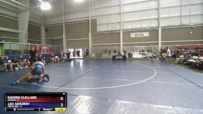 165 lbs Semis & 3rd Wb (16 Team) - Kayden Clelland, Kansas vs Leo Ashurov, Texas Red