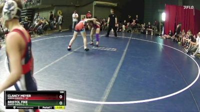 138 lbs Round 2 (4 Team) - Clancy Meyer, North Dakota 1 vs Bristol Fike, North Dakota 2