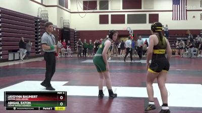 JV-14 lbs Round 1 - Abigail Eaton, Cedar Rapids Kennedy vs Jaydynn Baumert, Vinton-Shellsburg