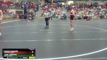 150 lbs Champ. Round 2 - John Jurkovic, Gilman School vs Caden Gardner, McDonogh School